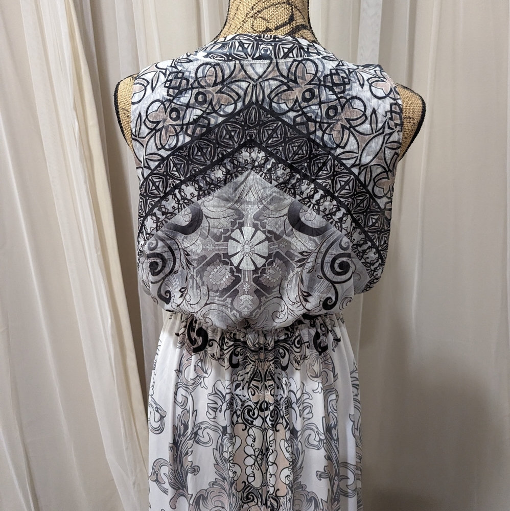 Style & Co gray pattern Maxi dress - Picture 4 of 7